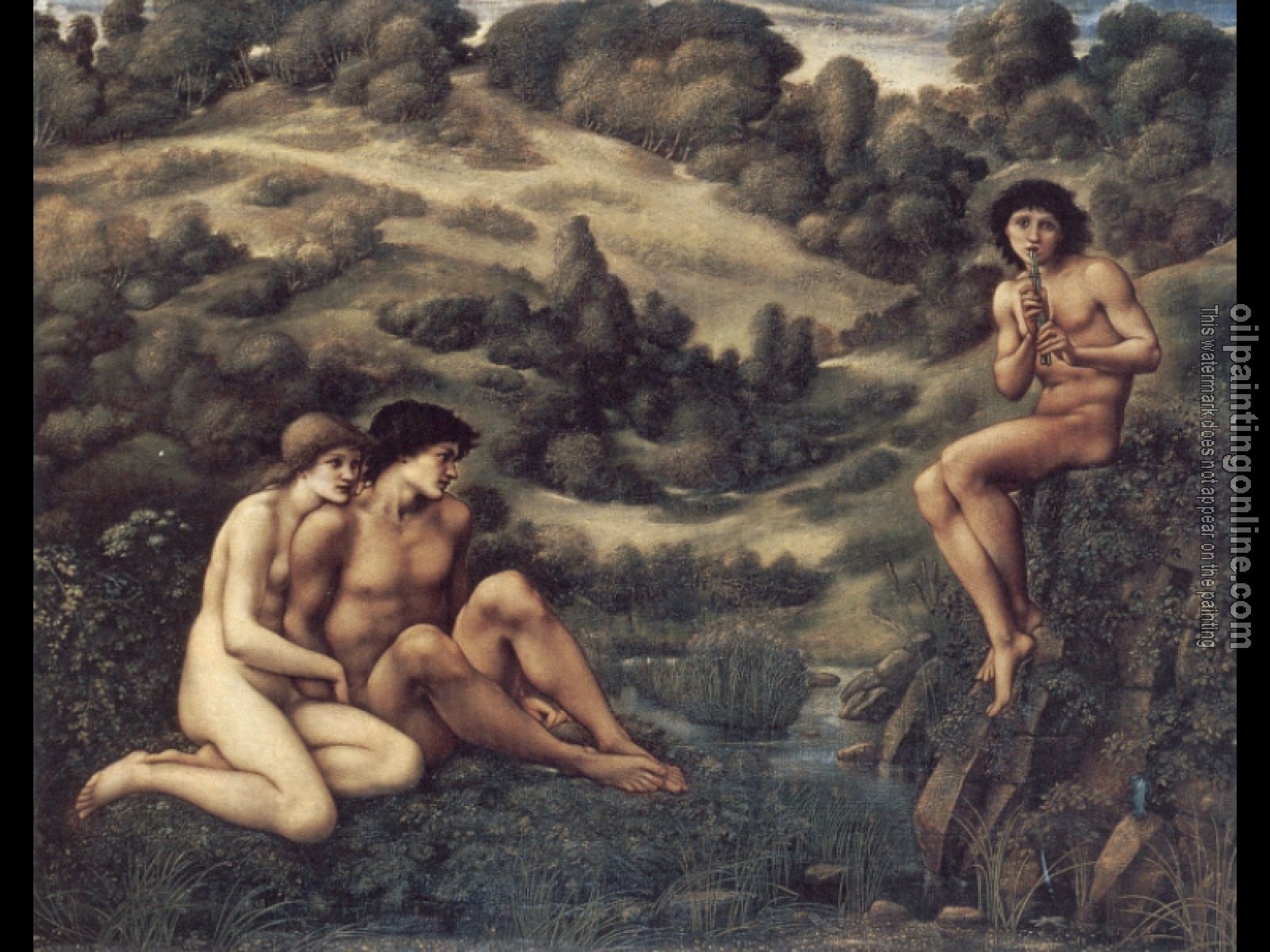 Burne-Jones, Sir Edward Coley - The Garden of Pan